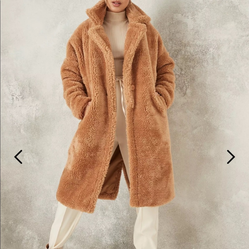 Long teddy jacket